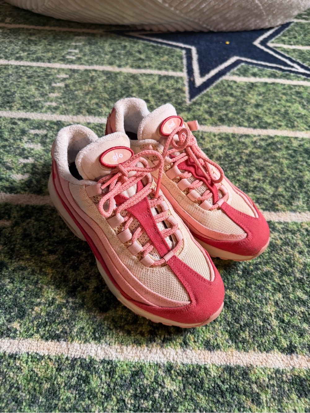 Nike Pink and Cream Women's Athletic Sneakers